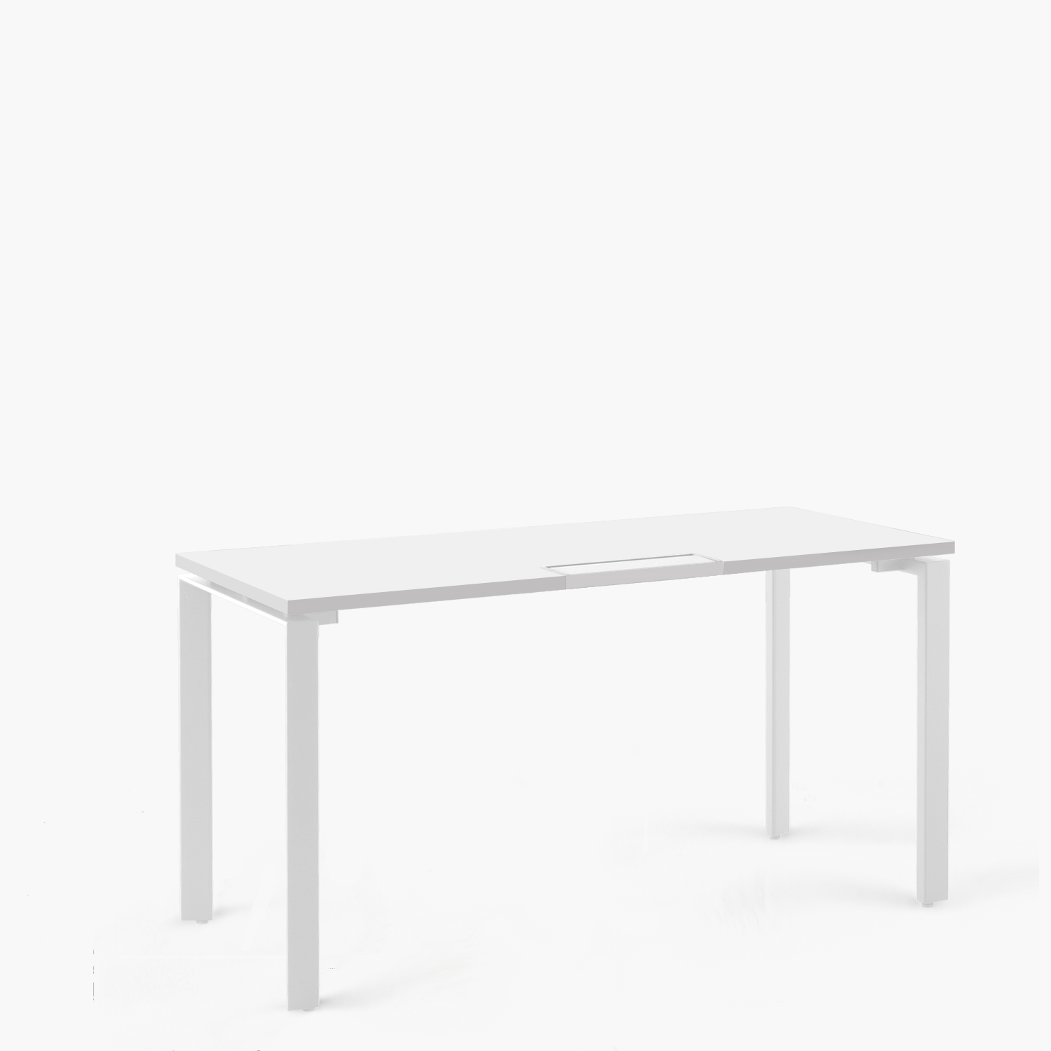 ESCRITORIO FORM OFFICE SPACE 120X60 BLANCO METAL - 4