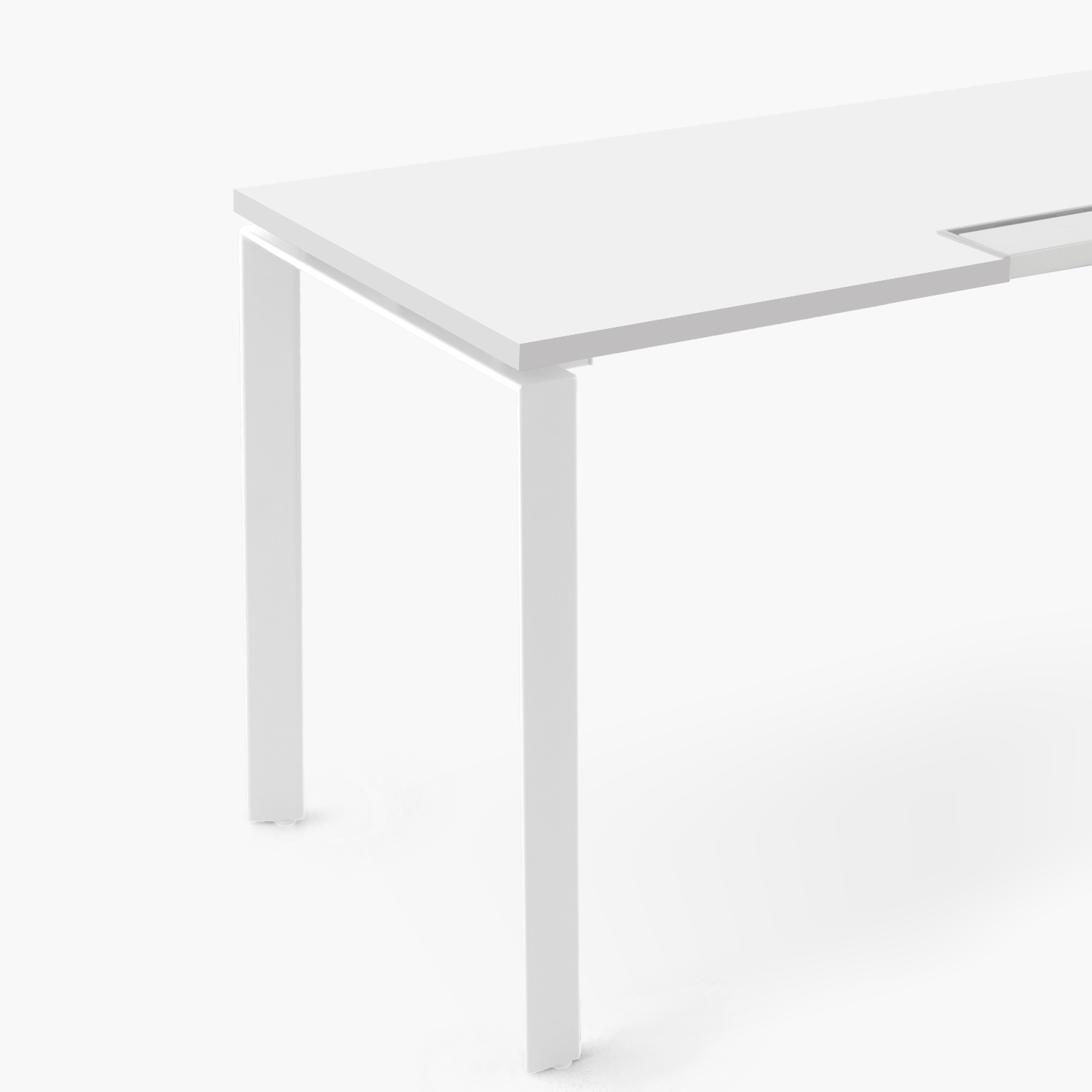 ESCRITORIO FORM OFFICE SPACE 120X60 BLANCO METAL - 5