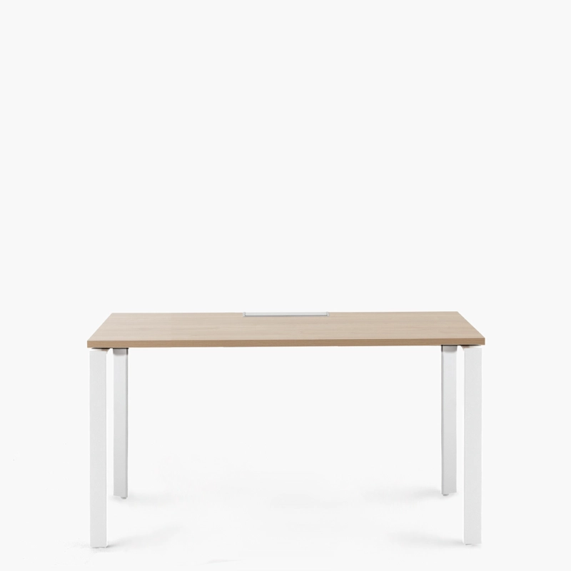 ESCRITORIO FORM OFFICE SPACE 160X70 NATURA/BLANCO METAL - 1