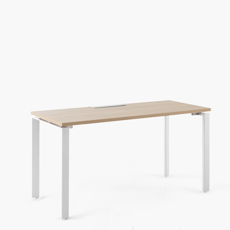 ESCRITORIO FORM OFFICE SPACE 160X70 NATURA/BLANCO METAL - 3