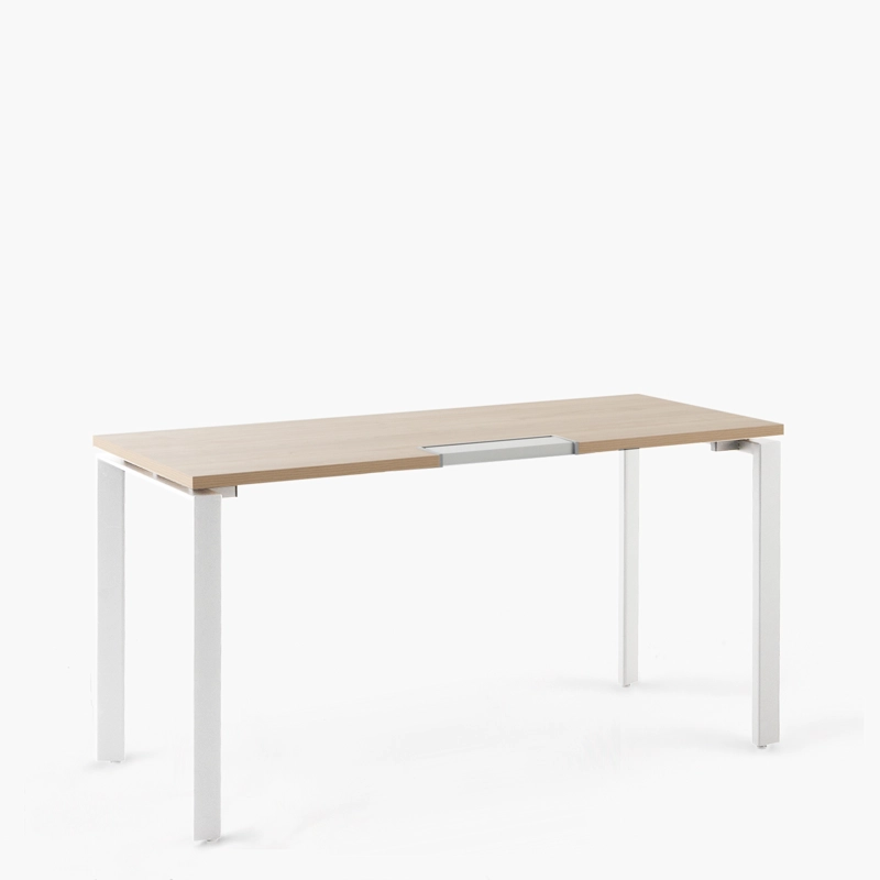 ESCRITORIO FORM OFFICE SPACE 160X70 NATURA/BLANCO METAL - 4