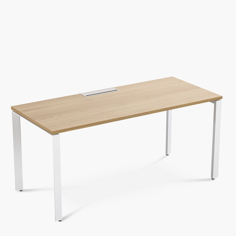ESCRITORIO FORM OFFICE SPACE 160X70 NATURA/BLANCO METAL - 6