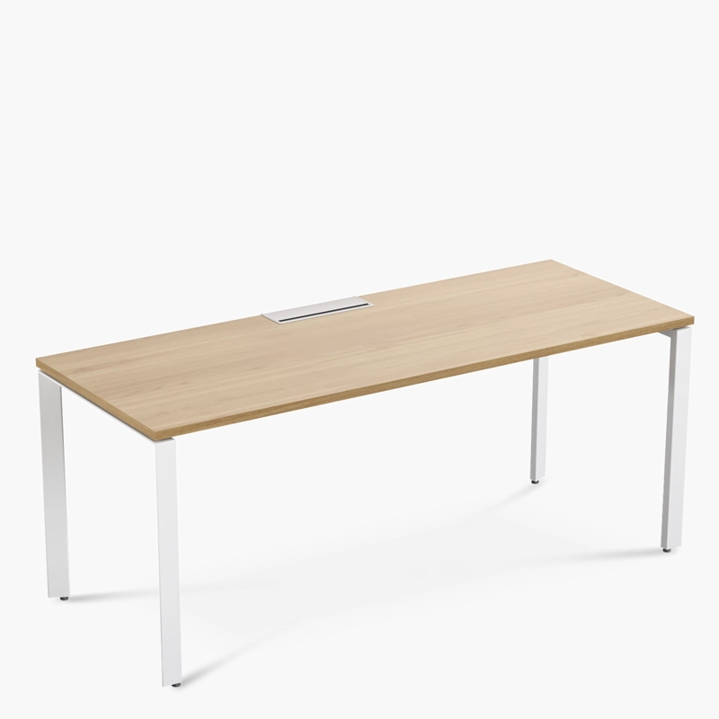 ESCRITORIO FORM OFFICE SPACE 180X70 NATURA/BLANCO METAL - 4