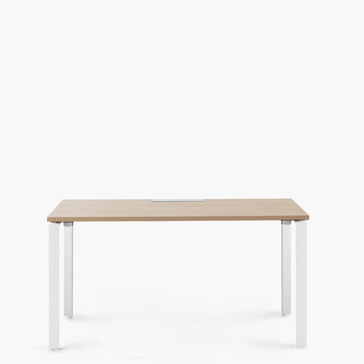 ESCRITORIO FORM OFFICE SPACE 140X60 NATURA/BLANCO METAL - 1