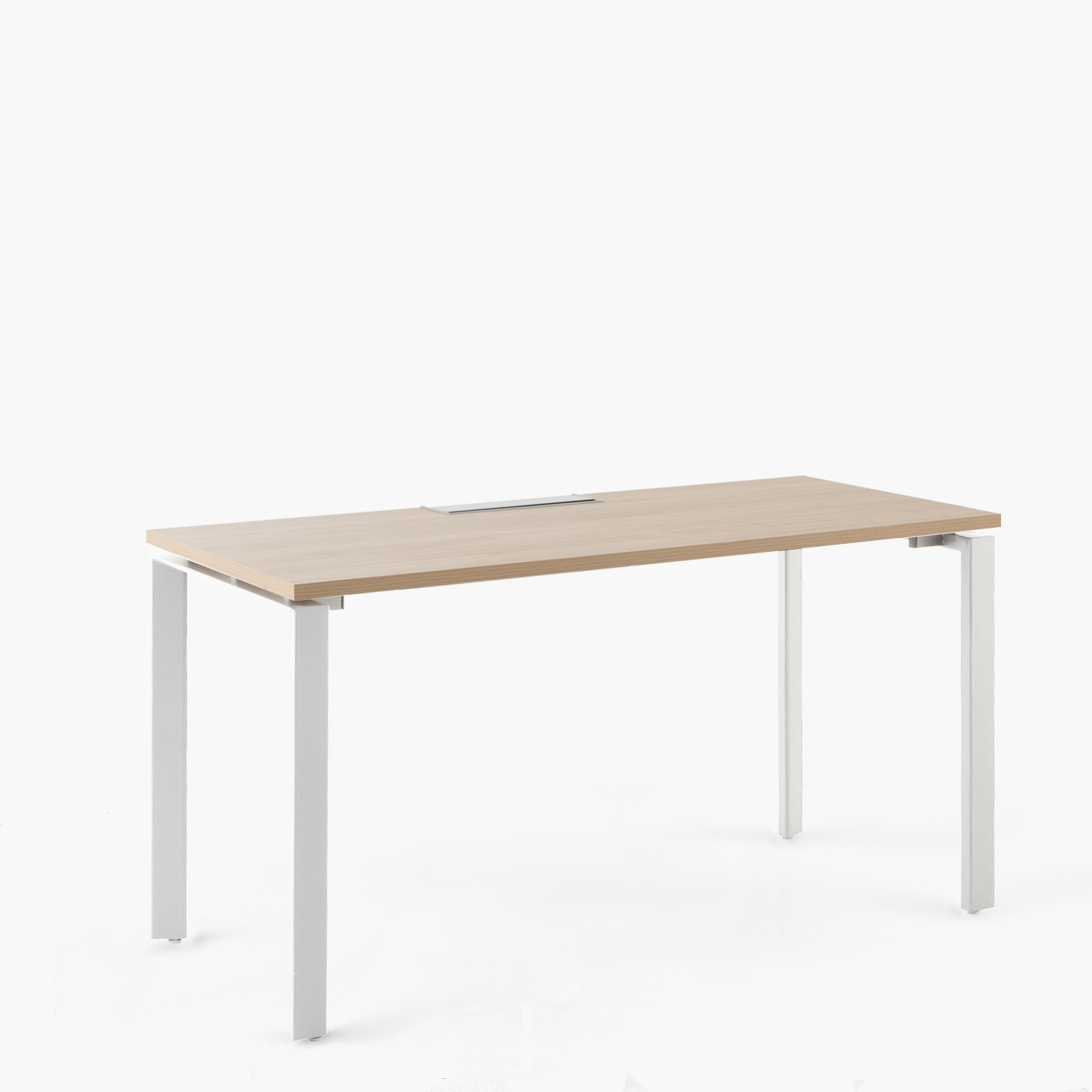 ESCRITORIO FORM OFFICE SPACE 140X60 NATURA/BLANCO METAL - 3