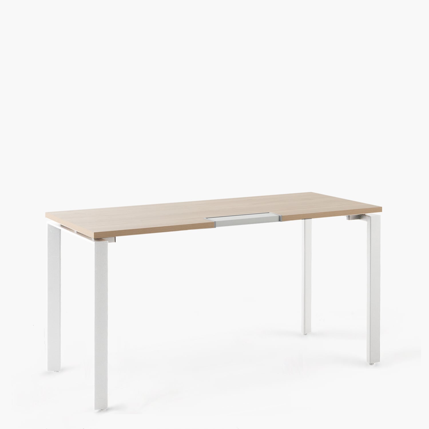ESCRITORIO FORM OFFICE SPACE 140X60 NATURA/BLANCO METAL - 4