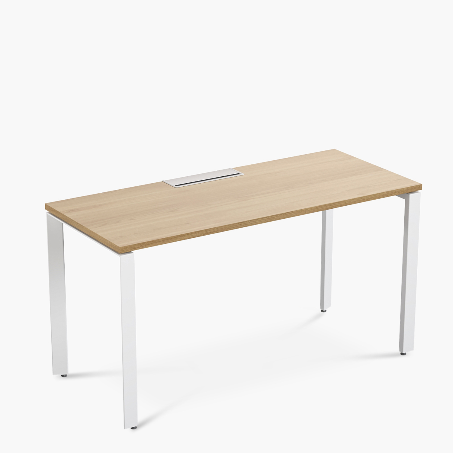 ESCRITORIO FORM OFFICE SPACE 140X60 NATURA/BLANCO METAL - 6