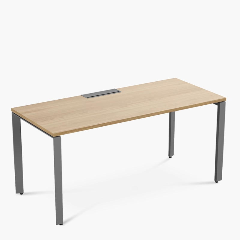 ESCRITORIO FORM OFFICE SPACE 160X70 NATURA/GRIS METAL - 6