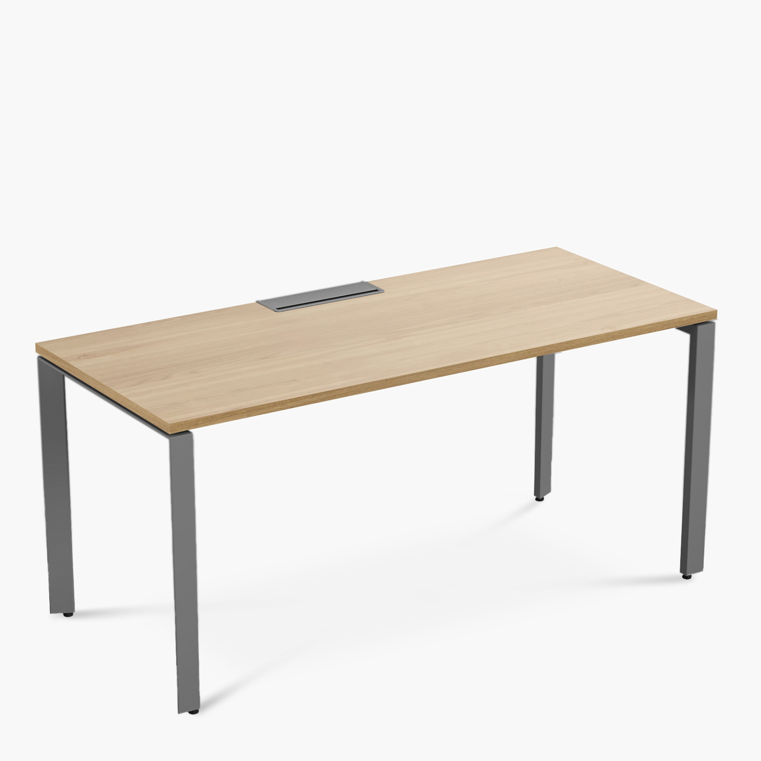 ESCRITORIO FORM OFFICE SPACE 160X70 NATURA/GRIS METAL - 6