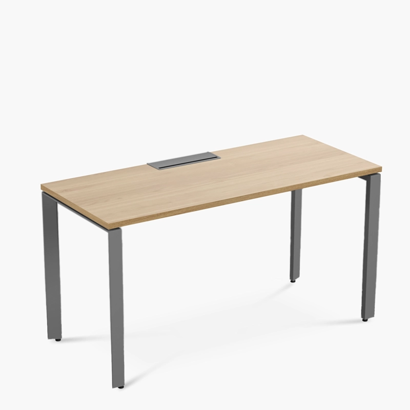ESCRITORIO FORM OFFICE SPACE 140X60 NATURA/GRIS METAL - 4