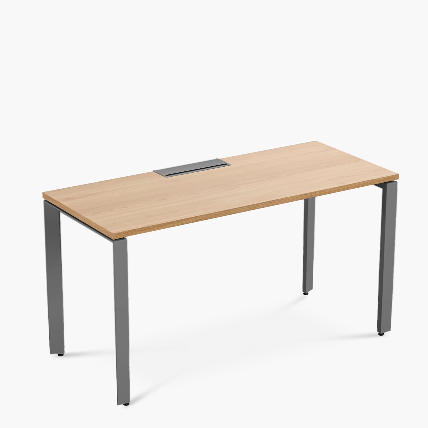 ESCRITORIO FORM OFFICE SPACE 140X60 NATURA/GRIS METAL - 4