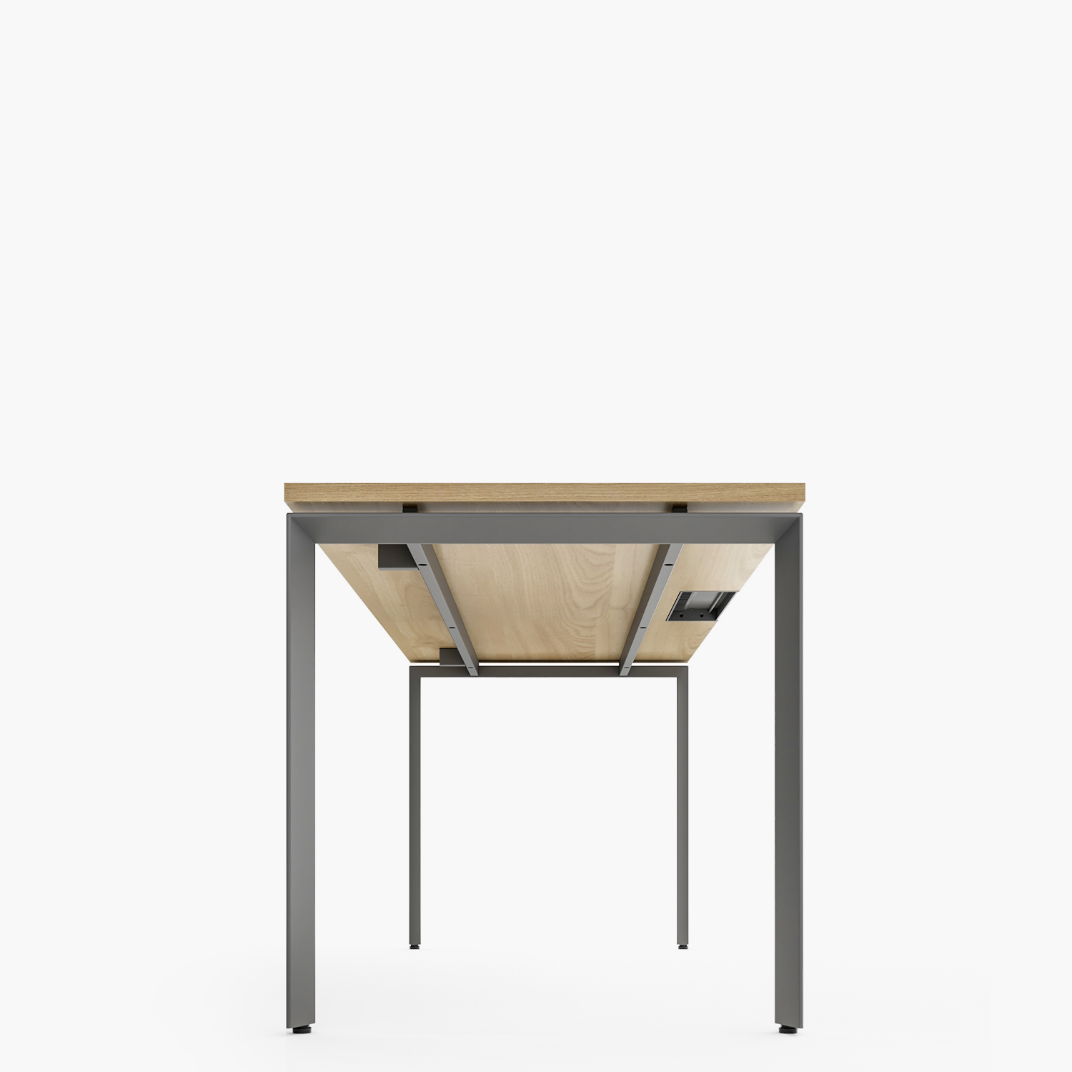 ESCRITORIO FORM OFFICE SPACE 140X60 NATURA/GRIS METAL - 7