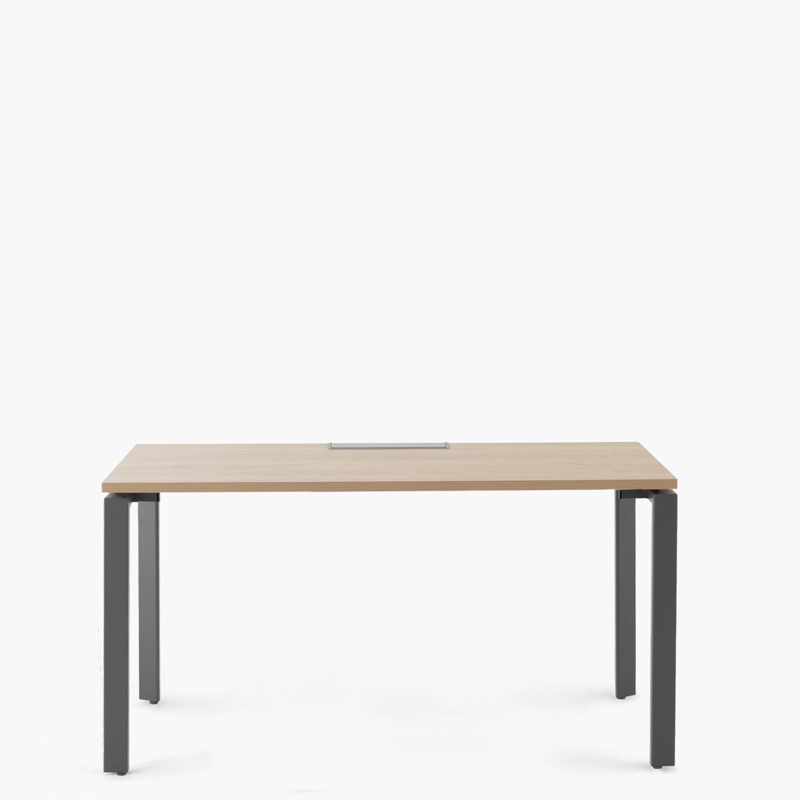 ESCRITORIO FORM OFFICE SPACE 180X70 NATURA/GRIS METAL - 1