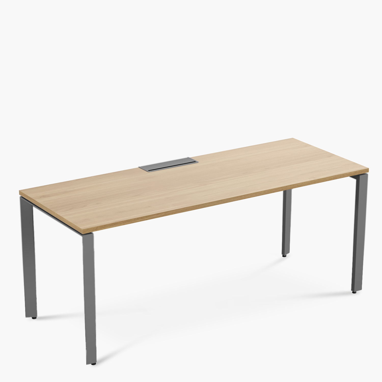 ESCRITORIO FORM OFFICE SPACE 180X70 NATURA/GRIS METAL - 6