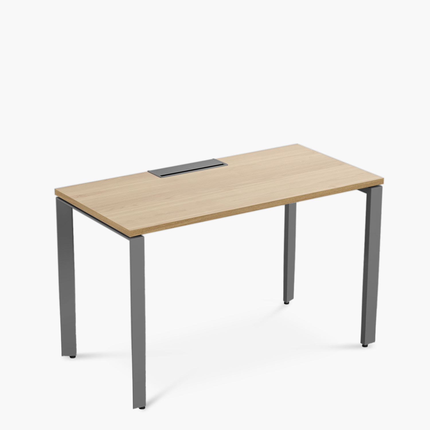 ESCRITORIO FORM OFFICE SPACE 120X60 NATURA/GRIS METAL - 5