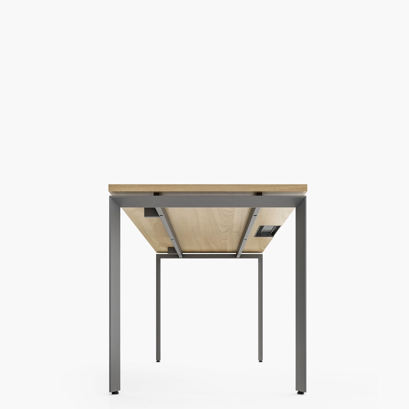 ESCRITORIO FORM OFFICE SPACE 120X60 NATURA/GRIS METAL - 7