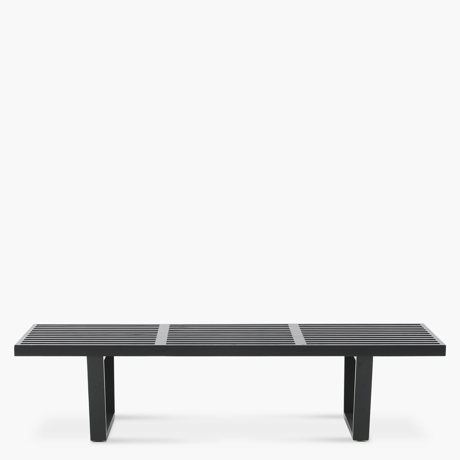 BANQUETA FORM DESIGN NELSON 1 CUERPO MADERA NEGRO RÉPLICA - 1