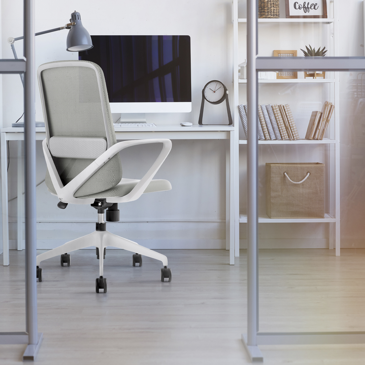 SILLA EJECUTIVA FORM OFFICE GRIS CLARO OFICINA VIC - 2