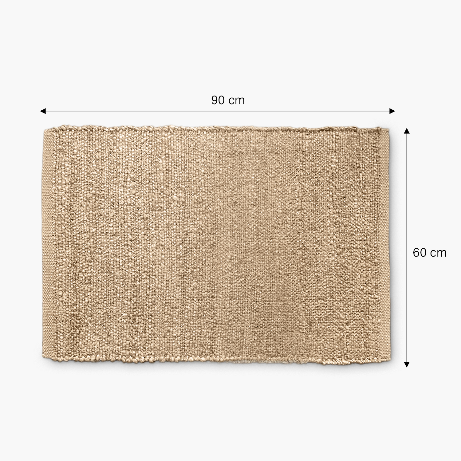 BAJADA CAMA FORM DESIGN YUTE SAHARA CRUDO NATURAL 60 X 90 CM - 4