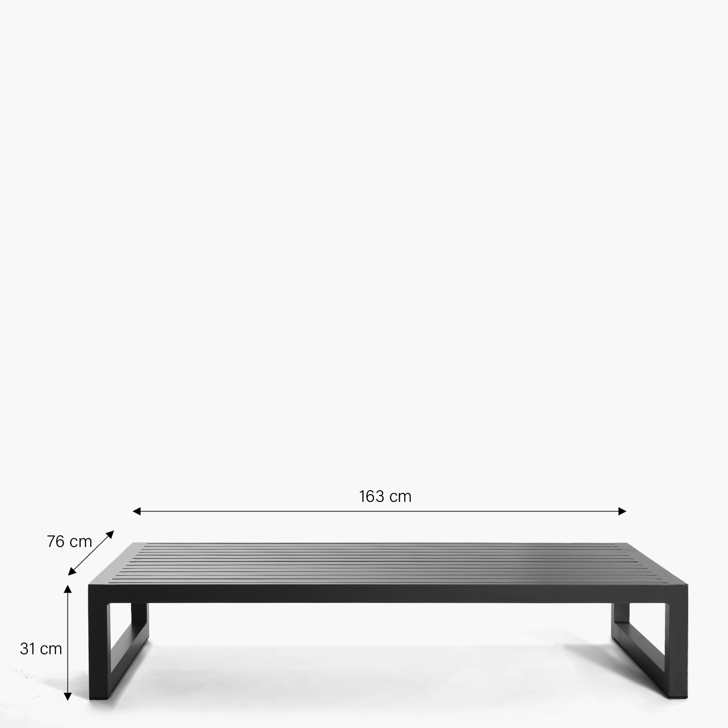 MESA CENTRO FORM DESIGN TERRAZA MONTEGO NEGRO METAL - 6