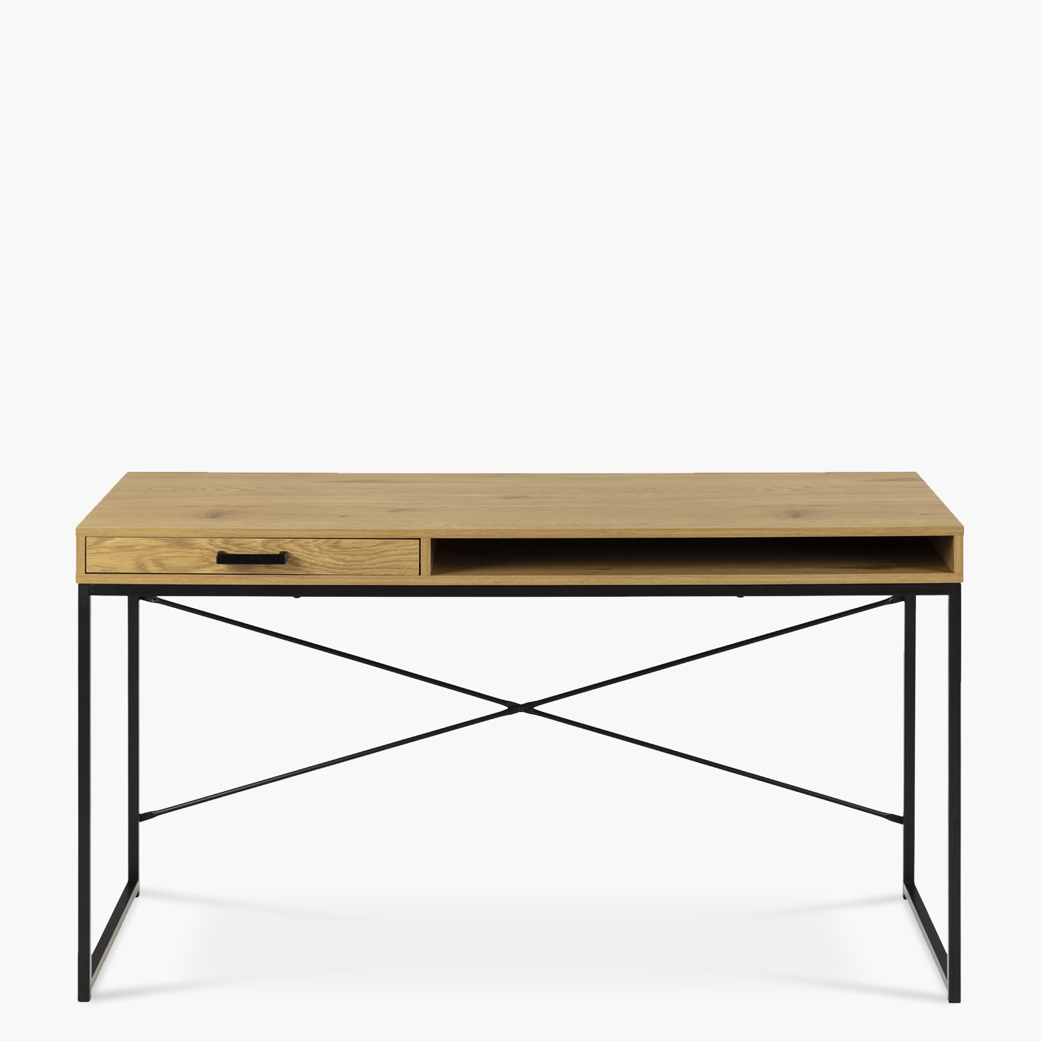 ESCRITORIO FORM DESIGN SEAFORD C/CAJONERA ROBLE METAL - 1
