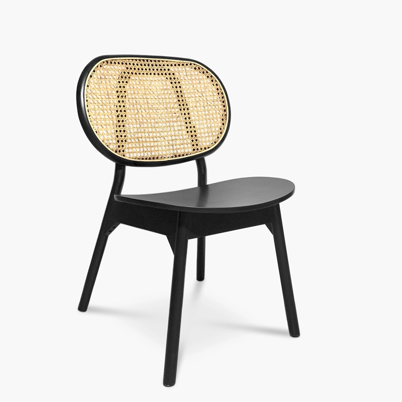SILLA COMEDOR FORM DESIGN CHARLOTTE 1 CUERPO MADERA NEGRO - 1