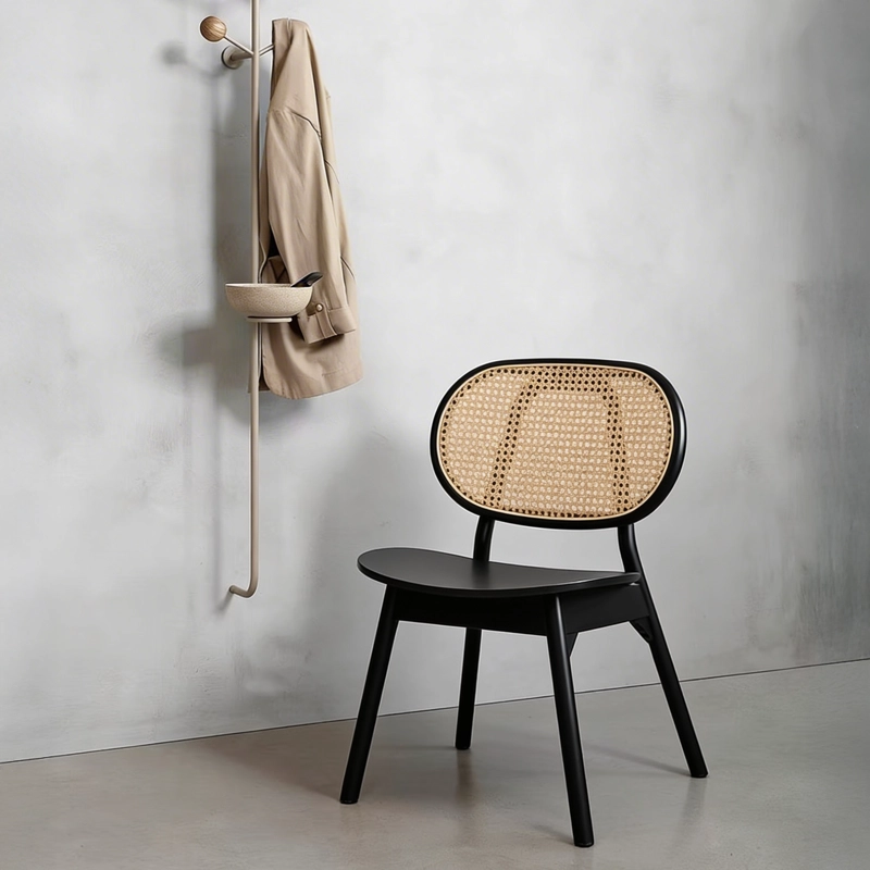 SILLA COMEDOR FORM DESIGN CHARLOTTE 1 CUERPO MADERA NEGRO - 2