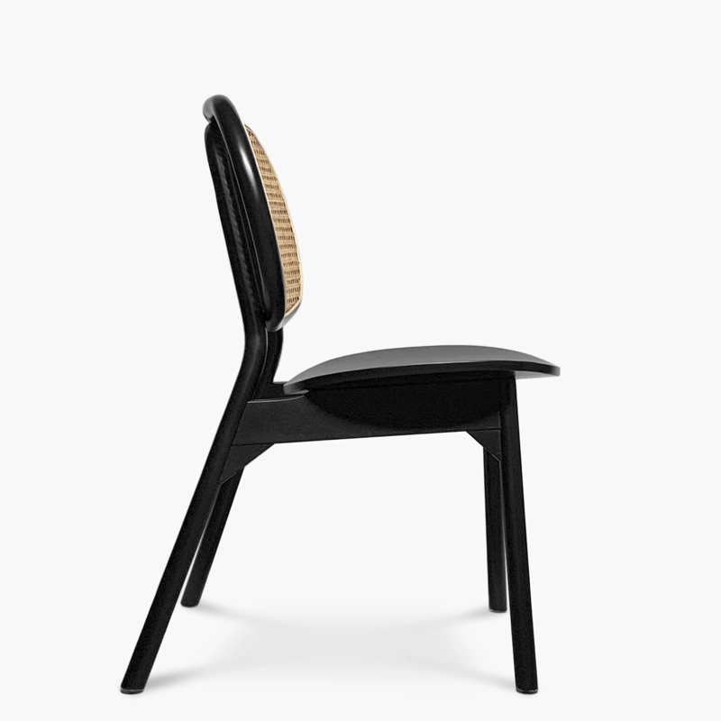 SILLA COMEDOR FORM DESIGN CHARLOTTE 1 CUERPO MADERA NEGRO - 4