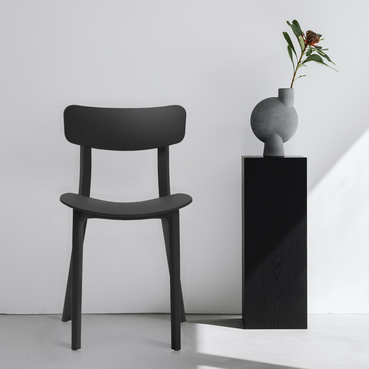 SILLA COMEDOR FORM DESIGN 1 CUERPO NEGRO PHIL - 2