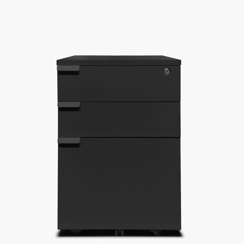 CAJONERA FORM OFFICE MADERA NEGRO MELAMINA SPACE BBF - 1