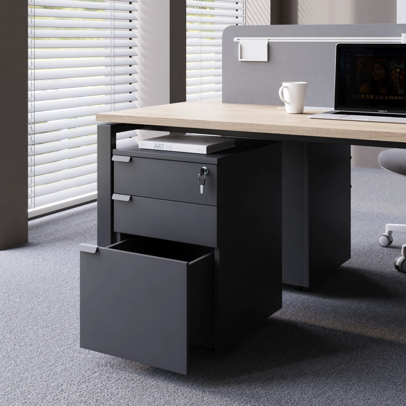CAJONERA FORM OFFICE MADERA NEGRO MELAMINA SPACE BBF - 2