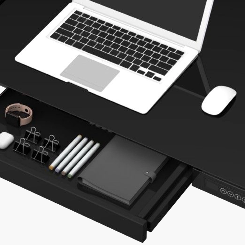 ESCRITORIO FORM DESIGN HOME OFFICE COSMO ELÉCTRICO NEGRO ACERO - 4
