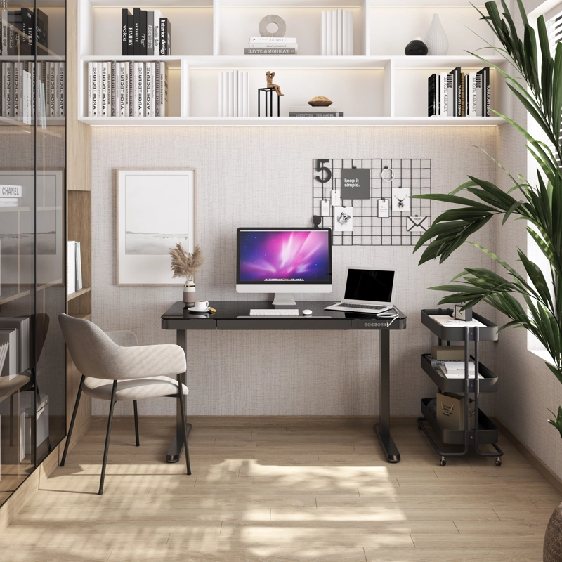 ESCRITORIO FORM DESIGN HOME OFFICE COSMO ELÉCTRICO NEGRO ACERO - 6