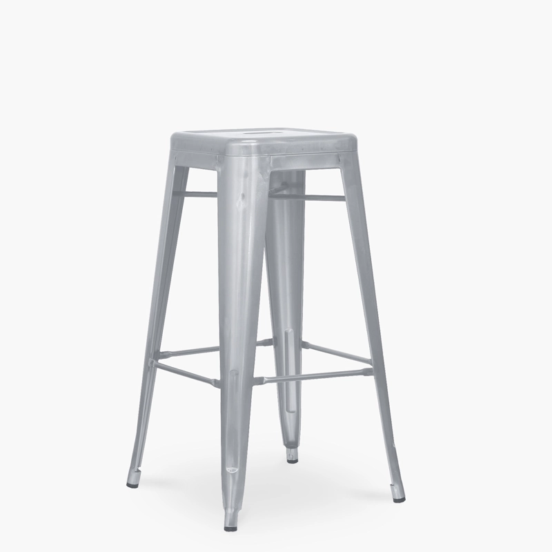 TABURETES FORM DESIGN TOLIX 1 CUERPO METAL PLATEADO PACK 4 77 - 3