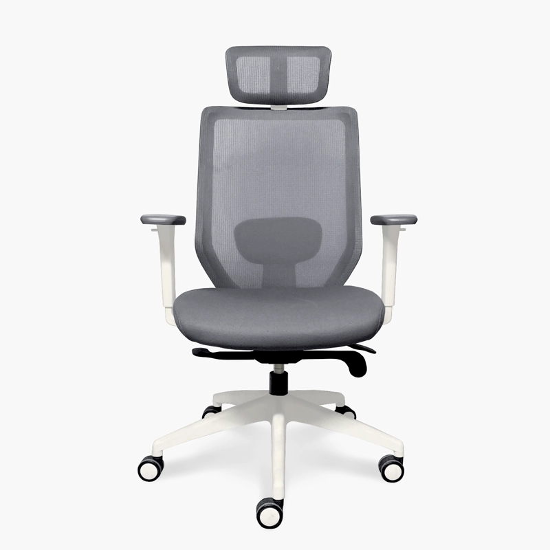SILLA OFICINA FORM OFFICE GRIS CLARO FOCUS CON CABECERO - 1
