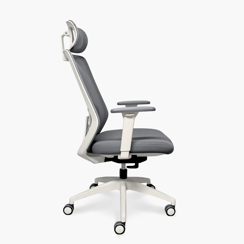 SILLA OFICINA FORM OFFICE GRIS CLARO FOCUS CON CABECERO - 3