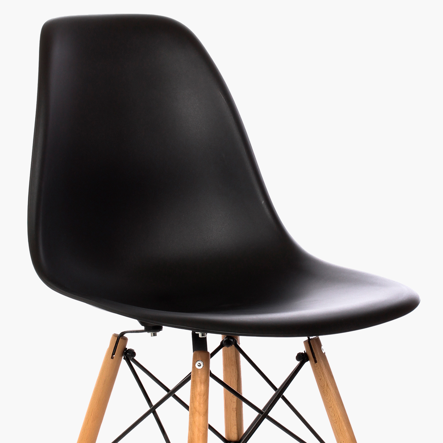 SILLAS COMEDOR FORM DESIGN EAMES DSW 1 CUERPO NEGRO PACK 4 - 3