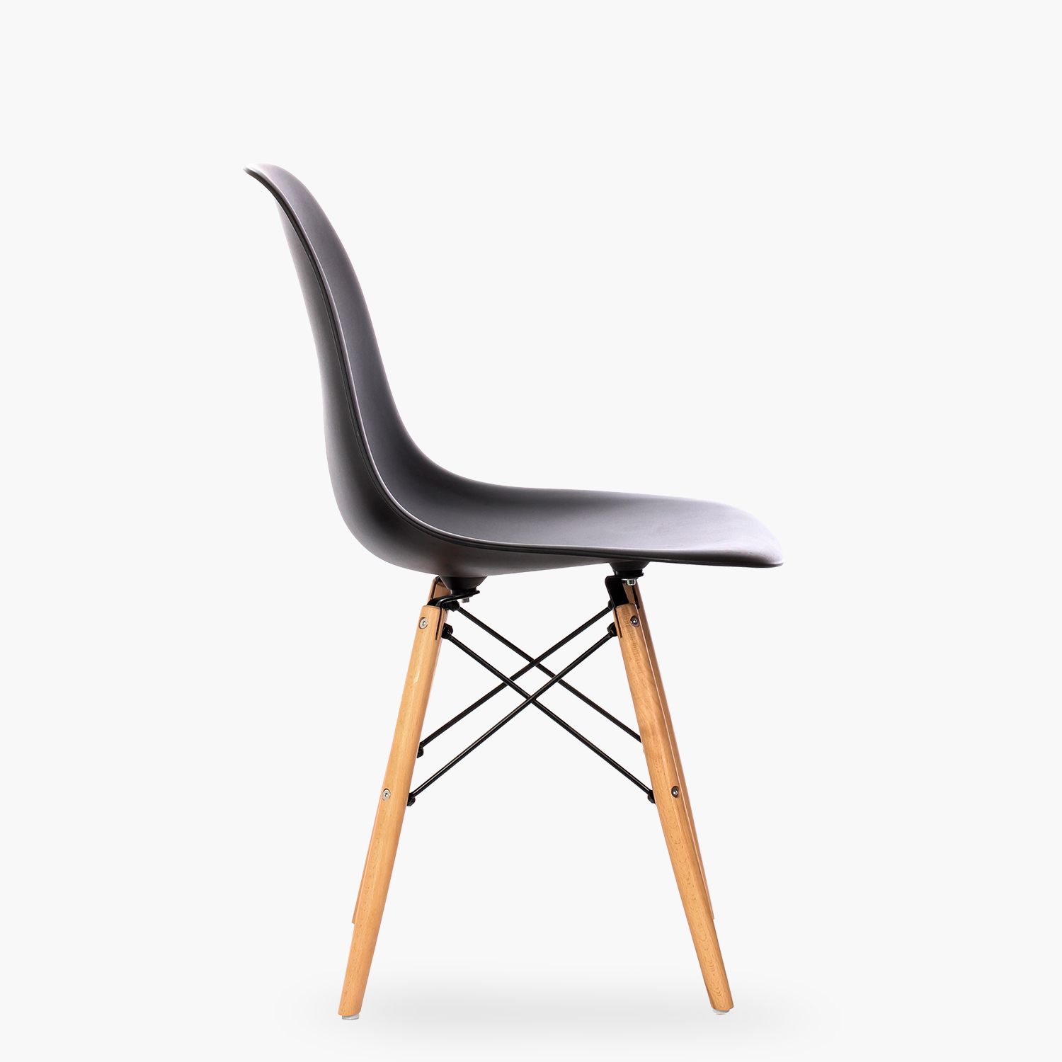 SILLAS COMEDOR FORM DESIGN EAMES DSW 1 CUERPO NEGRO PACK 4 - 5