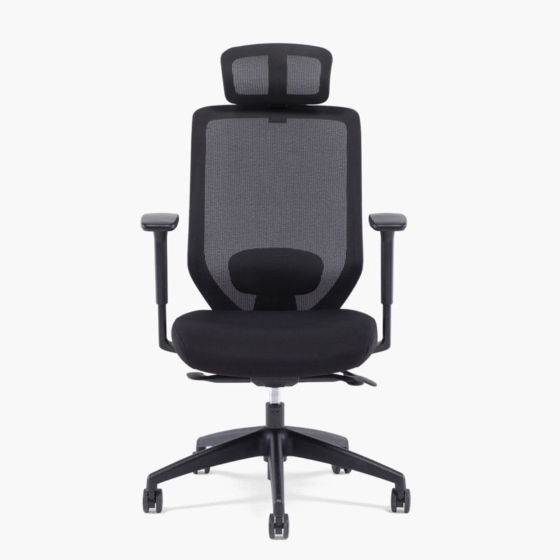 SILLA OFICINA FORM OFFICE NEGRO FOCUS CON CABECERO - 1