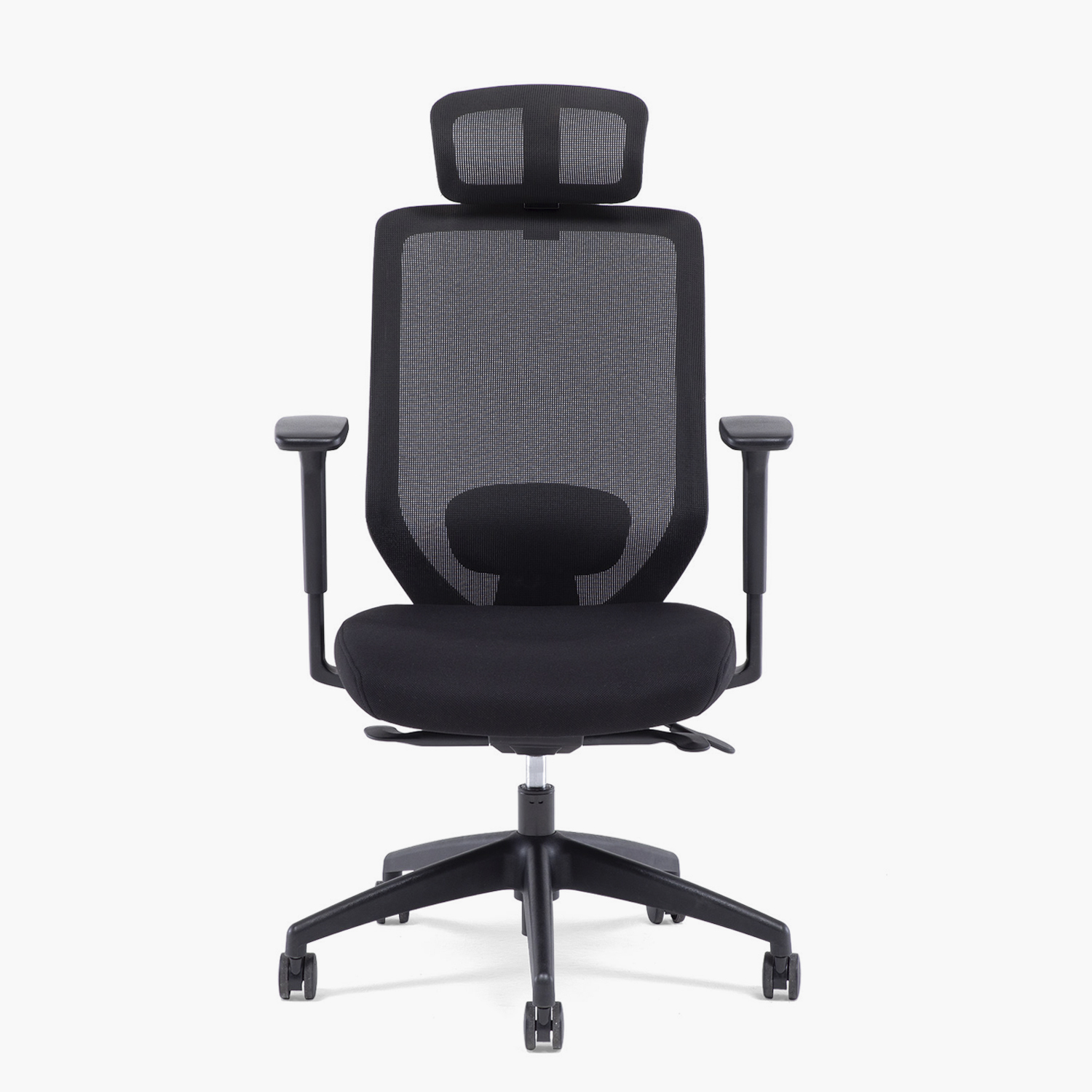 SILLA OFICINA FORM OFFICE NEGRO FOCUS CON CABECERO - 1