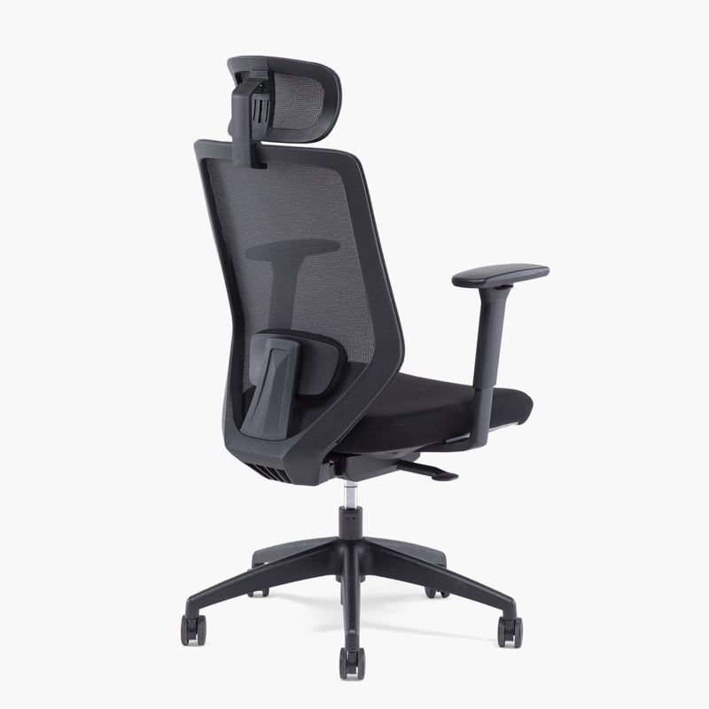 SILLA OFICINA FORM OFFICE NEGRO FOCUS CON CABECERO - 4