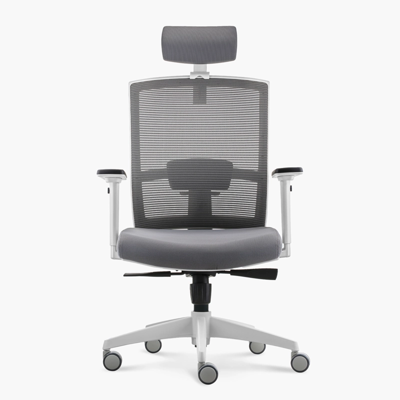 SILLA OFICINA FORM OFFICE GRIS CLARO TAYLOR PRO CON CABECERO - 1
