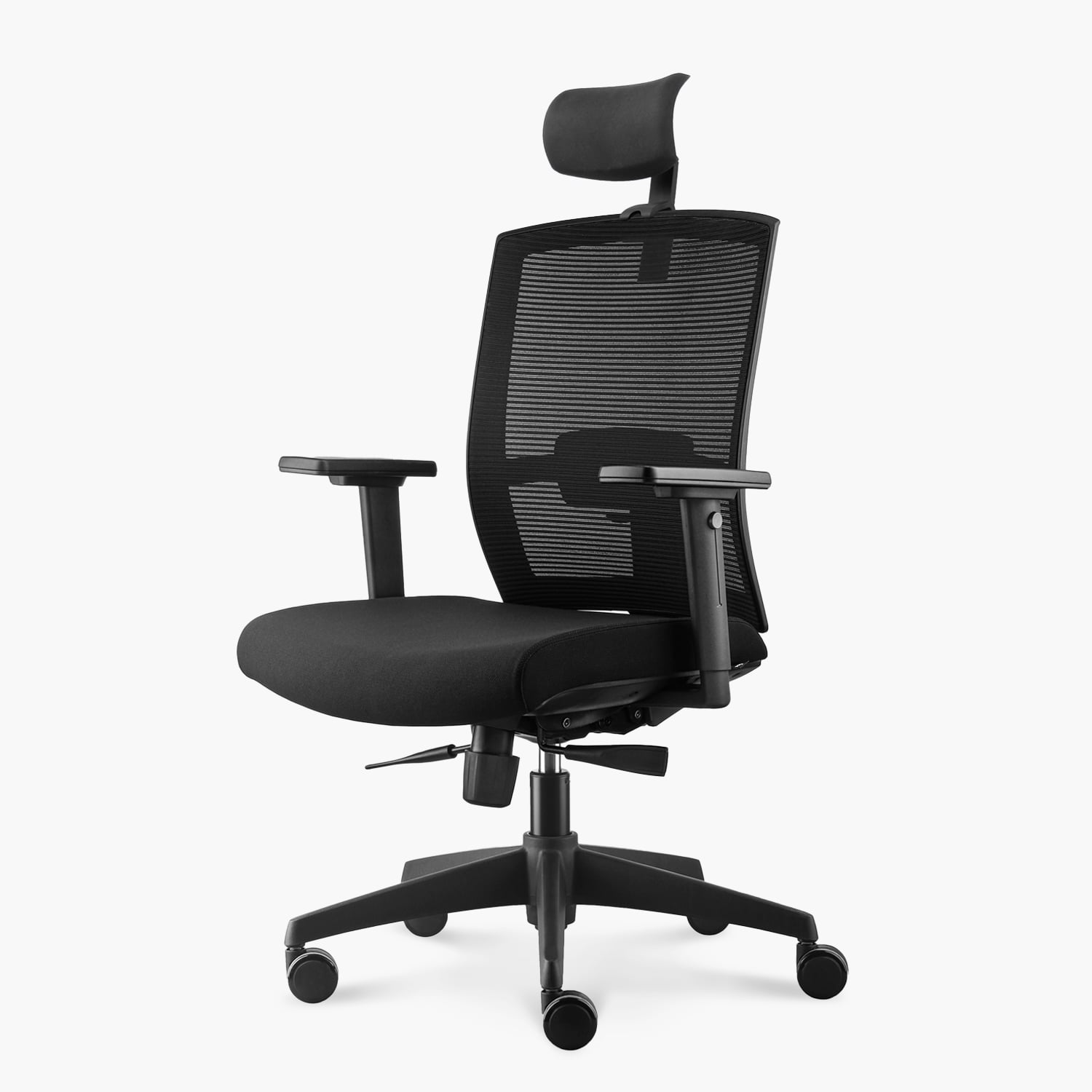 SILLA OFICINA FORM OFFICE NEGRO TAYLOR SYNCRO CON CABECERO - 2