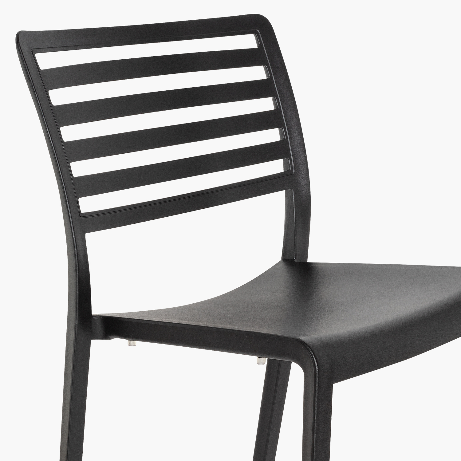 PACK 4 SILLAS PLASTICO TERRAZA BARCELONA NEGRO FORM - 3