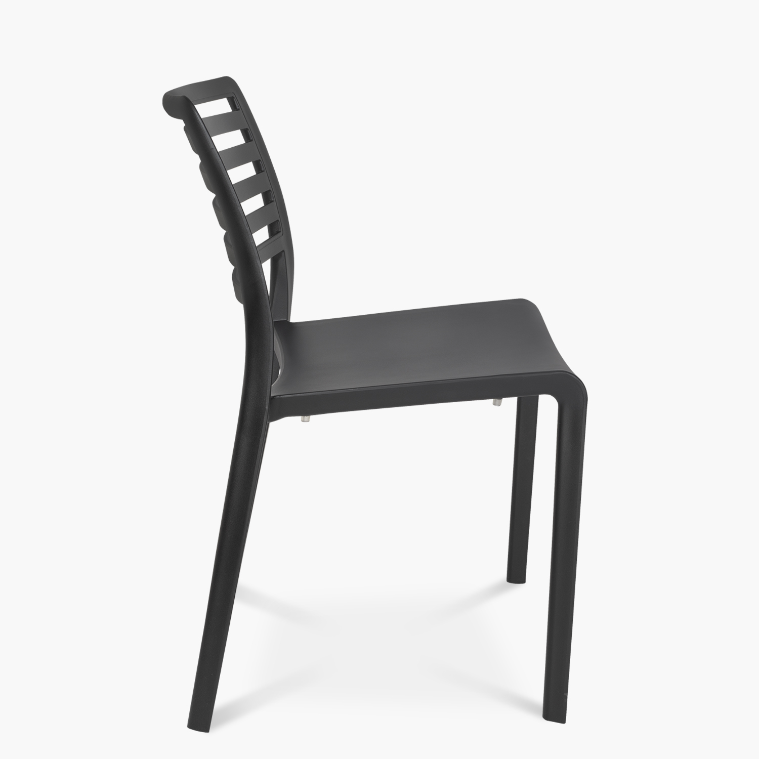 PACK 4 SILLAS PLASTICO TERRAZA BARCELONA NEGRO FORM - 4