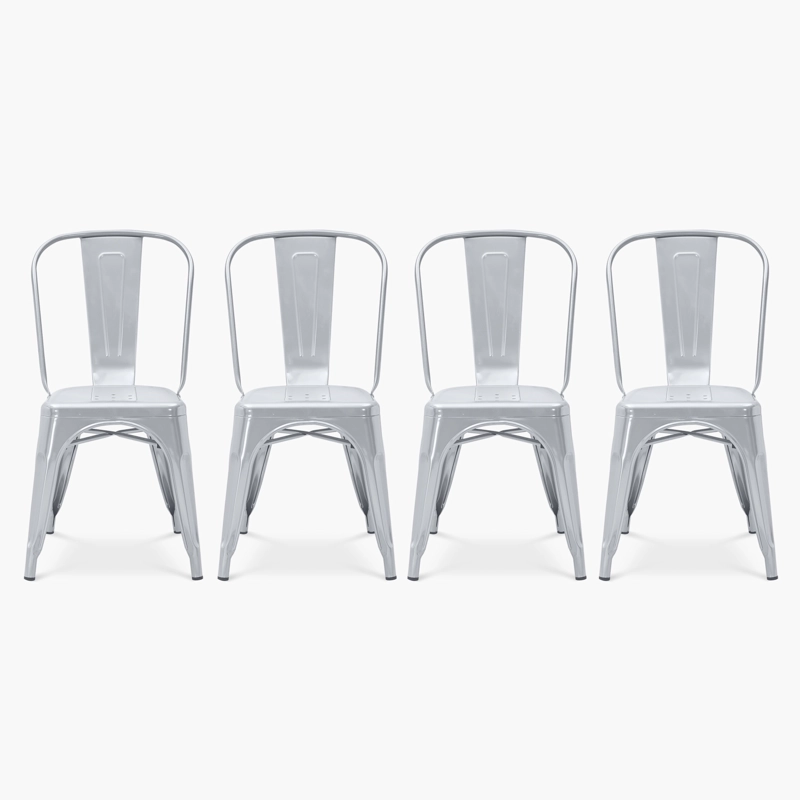 PACK 4 SILLAS TOLIX ASIENTO METAL METAL FORM - 1