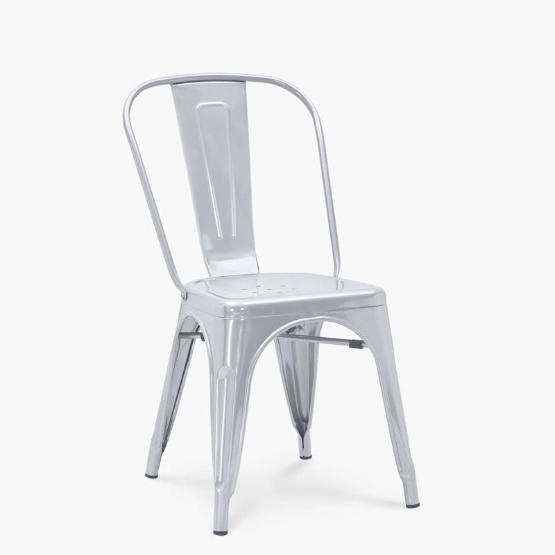 PACK 4 SILLAS TOLIX ASIENTO METAL METAL FORM - 3