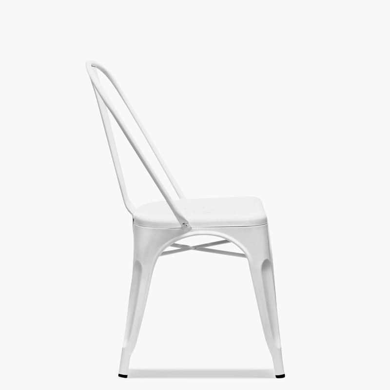 SILLAS FORM DESIGN TOLIX 1 CUERPO ACERO BLANCO PACK 4 ASIENTO METAL - 4