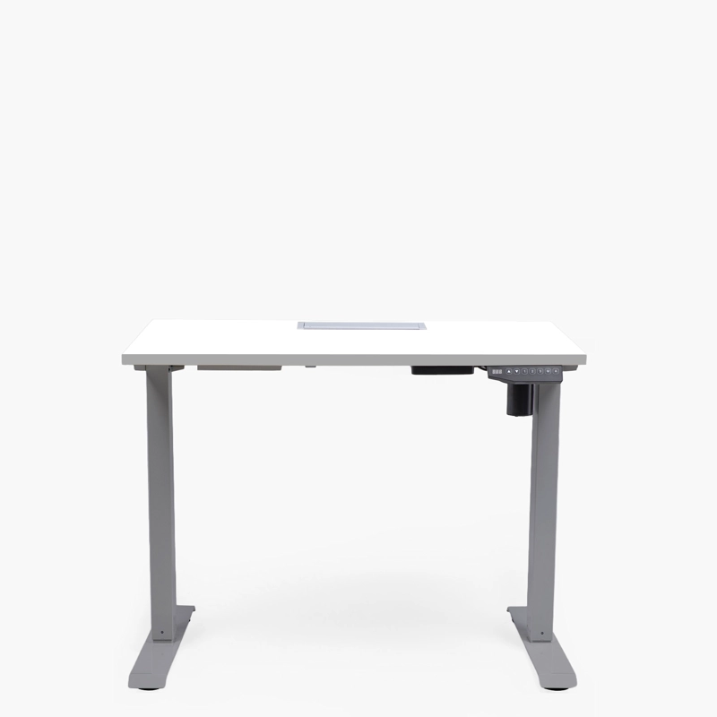 ESCRITORIO FORM OFFICE COSMO ELÉCTRICO CON PASACABLES 120X60 METAL - 1