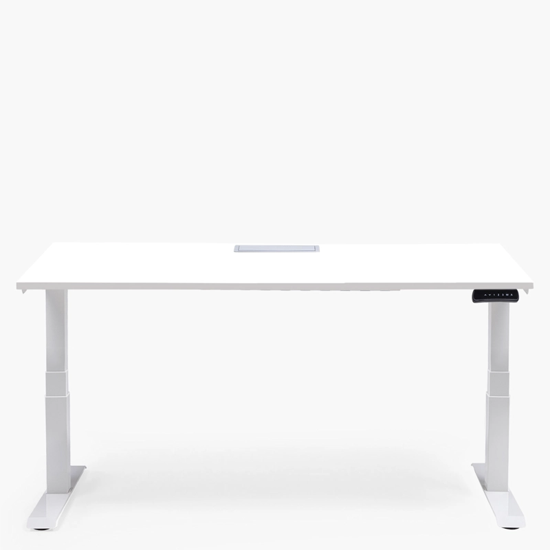 ESCRITORIO FORM OFFICE COSMO ELÉCTRICO DUAL CON PASACABLES 180X70 METAL - 1